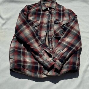 Plaid Button-Up Shirt